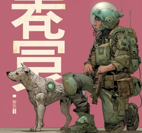 历史题材漫画的复古场景插画